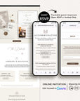 SOFIA Passport Style Online Digital Wedding Invitation