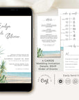 SELMA Palm Tree Wedding Invitation Digital Card