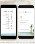 SELMA Palm Tree Wedding Invitation Digital Card