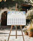 AZZURRA Printable Seating Chart Template