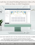 AZZURRA Printable Seating Chart Template