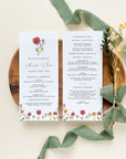 APRIL Wedding Program Template