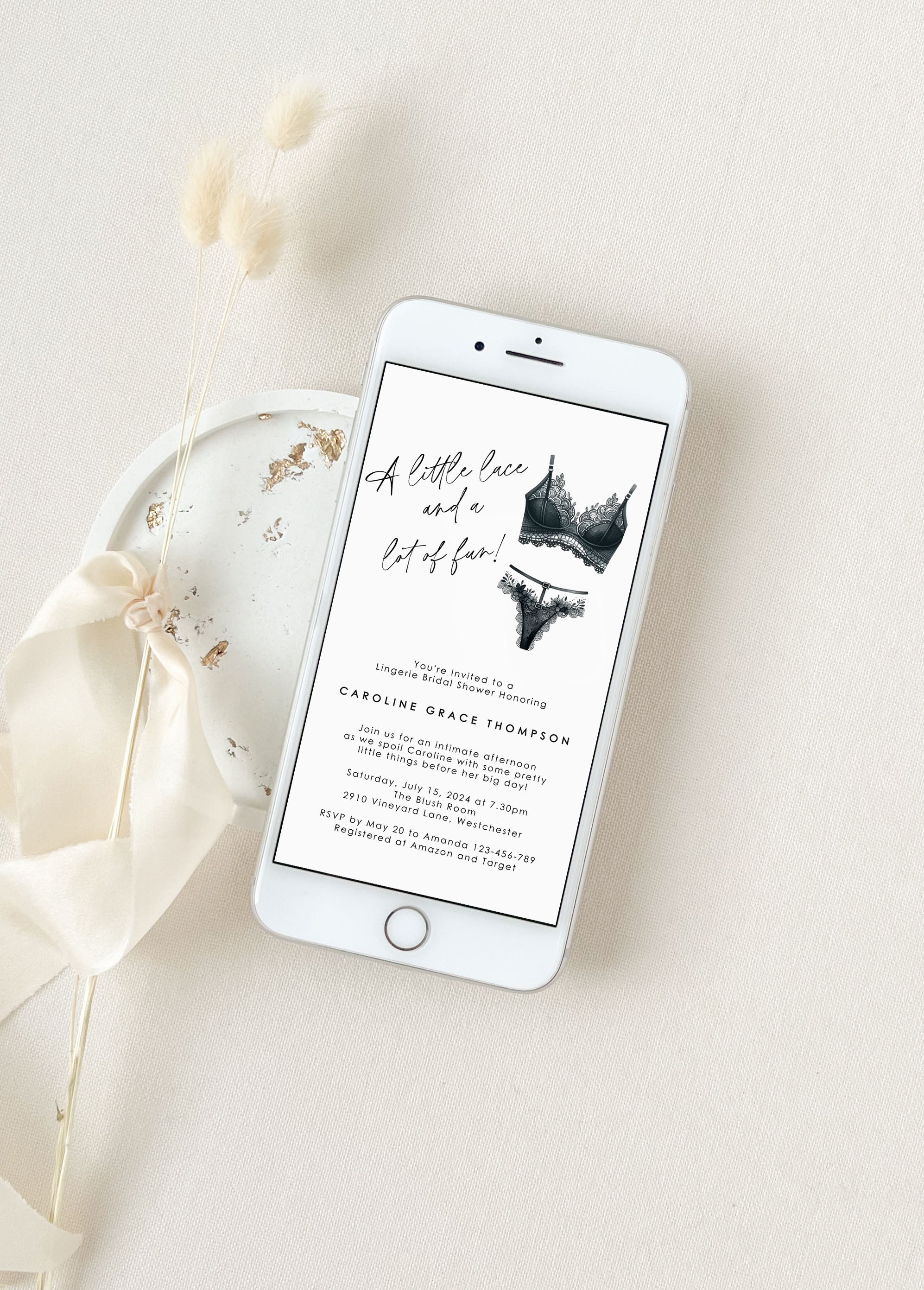 Lingerie Shower Invitation Evite