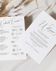 ELLA Wedding Welcome Note Template