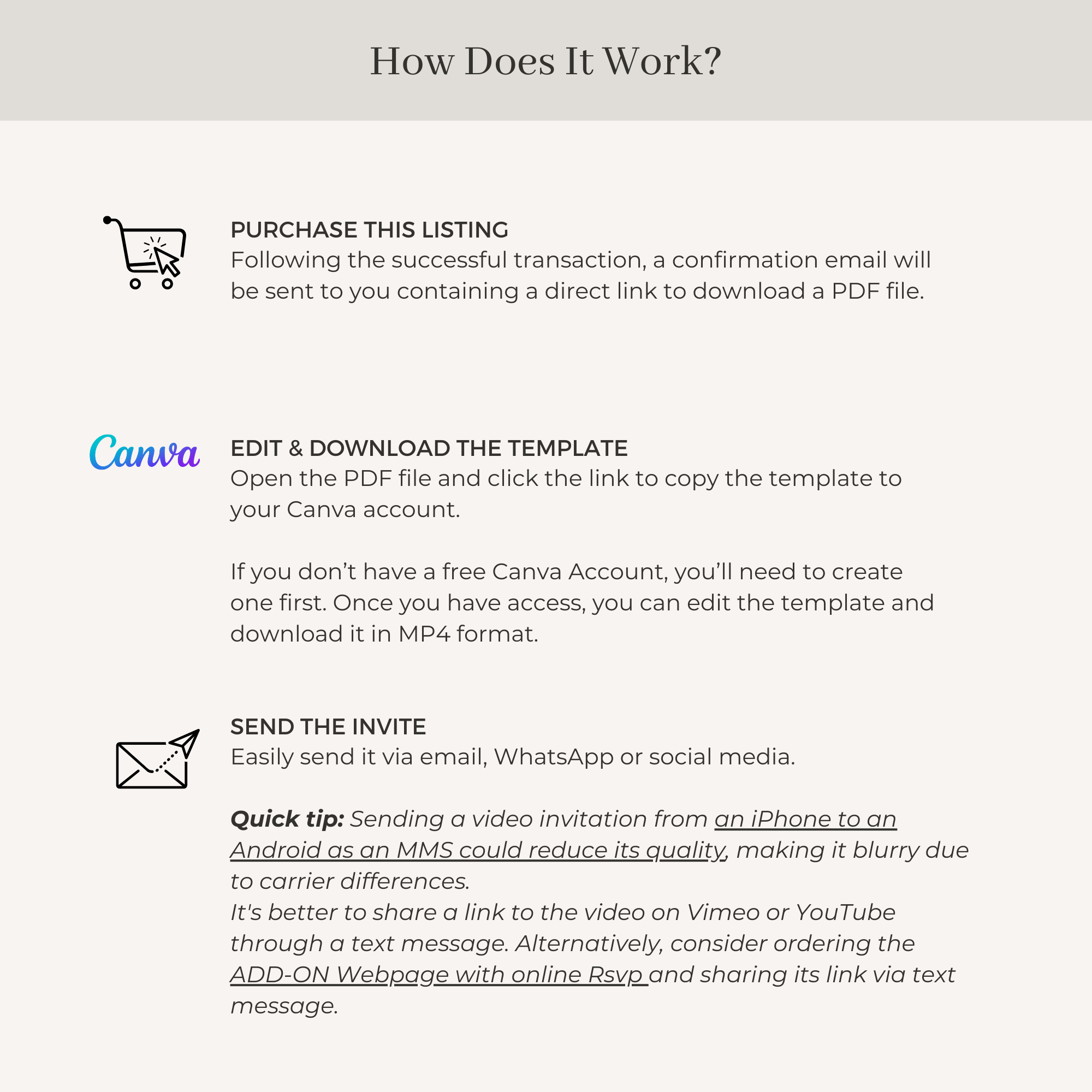 Boarding Pass Wedding Invitation Video Template - Purple