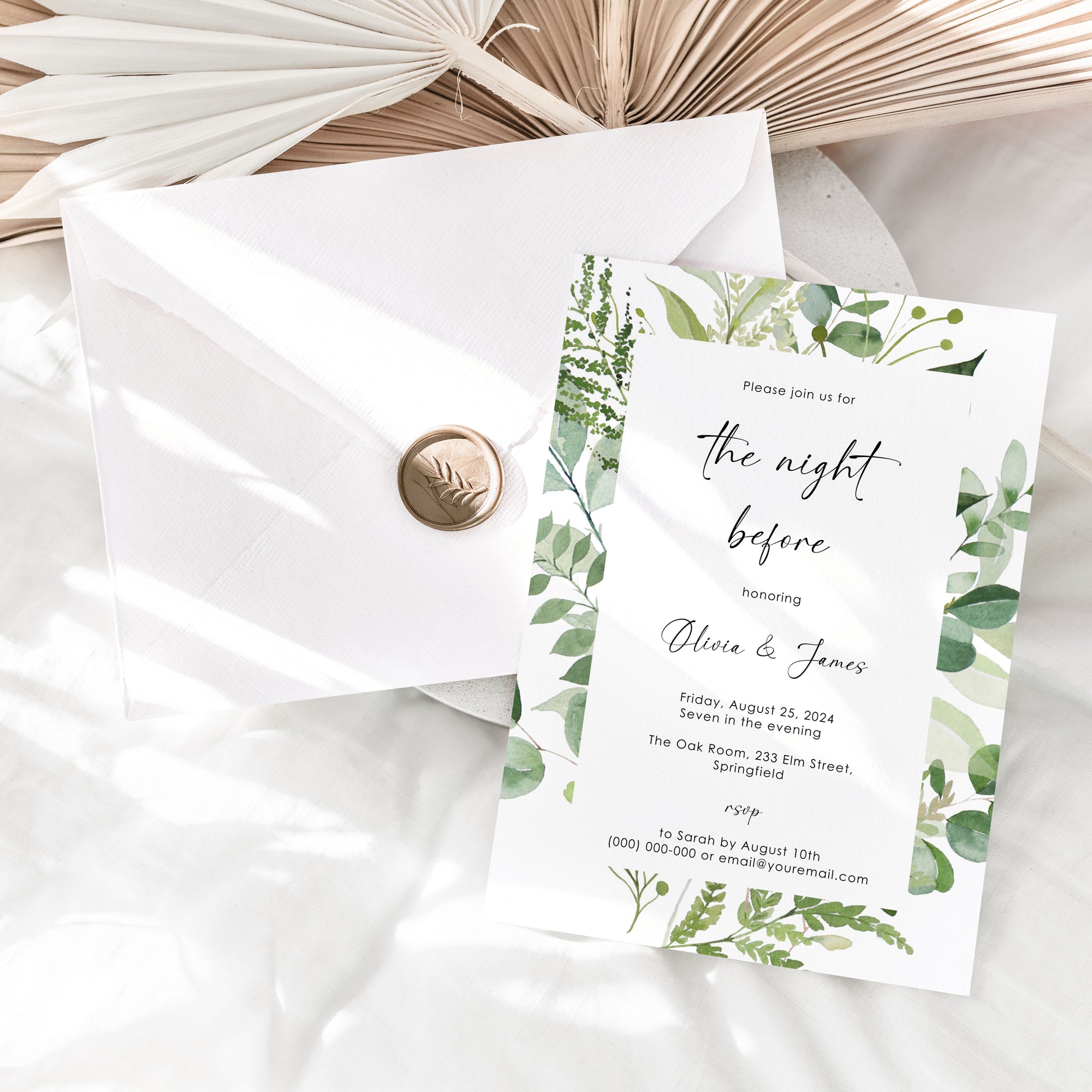 Rustic Rehearsal Dinner Invitation Printable