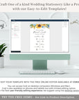 IVY Wedding Fan Program Template