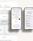 Modern Wedding Website Template for Canva with RSVP