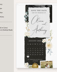 ELLA Modern Online Digital Save the Date with Calendar