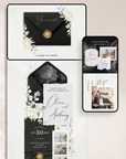 ELLA Modern Wedding Website Template for Canva with RSVP