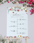 APRIL Wedding Order of Event Sign Printable