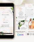 PALMA Tropical Wedding Invitation Video Template