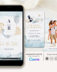 MARINA Ocean Theme Save the Date Video Template