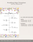 CHLOÉ Floral Wedding Order of Event Sign Printable
