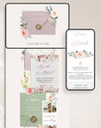 Fiorella Wedding Website Template for Canva with RSVP