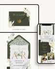 FLORA Rustic Online Digital Save the Date