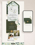 Rustic Online Digital Wedding Invitation with RSVP