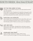 Tropical Wedding Welcome Letter and Itinerary Template