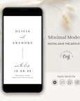 ELLA Minimal Save the Date Evite