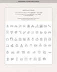ARNA Fall Mountain Wedding Order of Event Sign Printable