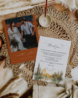 ARNA Fall Mountain Wedding Thank You Card Printable