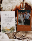 ARNA Fall Mountain Wedding Thank You Card Printable