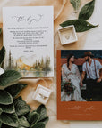 ARNA Fall Mountain Wedding Thank You Card Printable