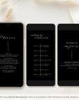 LAURA Animated Wedding Invitation Video Template - Black