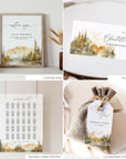 ARNA Fall Mountain Wedding Stationery Bundle