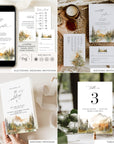 ARNA Fall Mountain Wedding Stationery Bundle