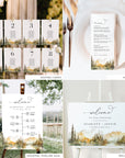 ARNA Fall Mountain Wedding Stationery Bundle