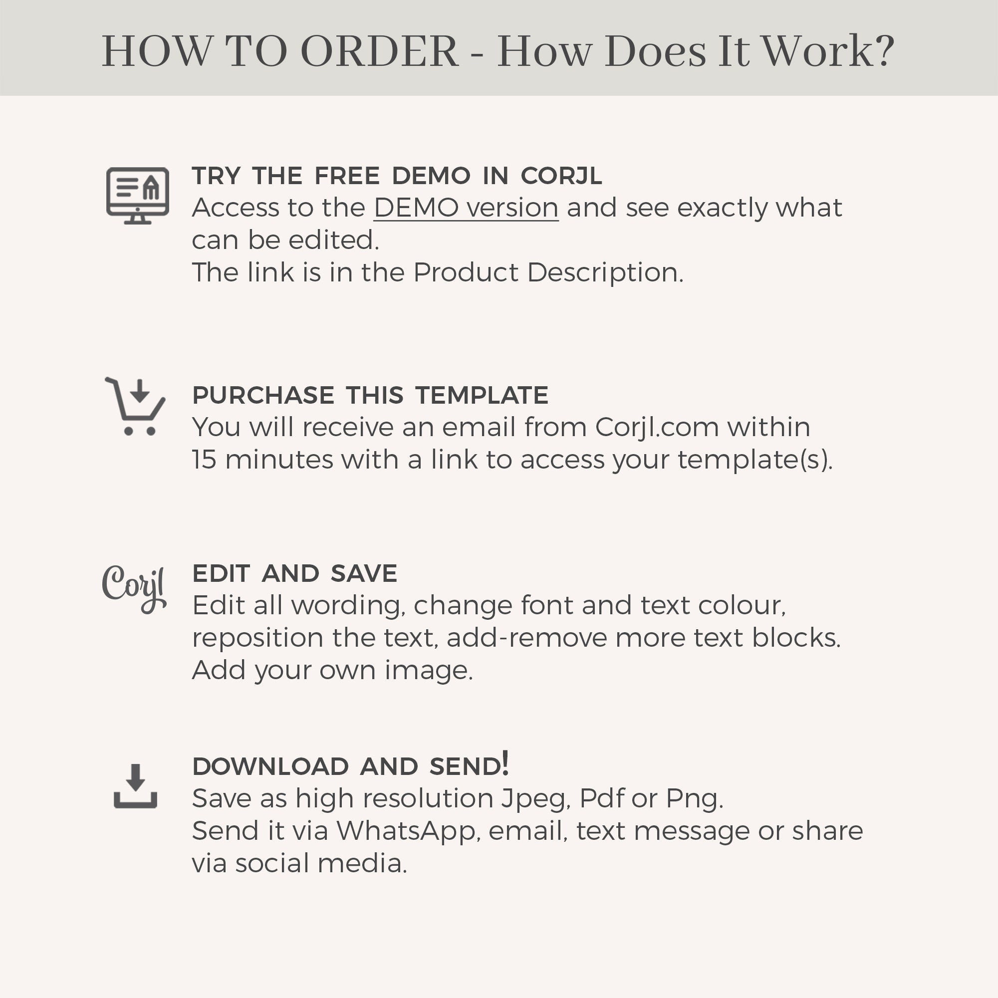 ELLA Digital Wedding Invitation with Rsvp