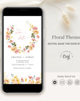 JUNE Digital Save the Date Flowers