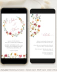 APRIL Digital Wedding Invitation Flower Design