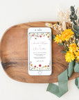 APRIL Digital Wedding Invitation Flower Design