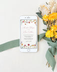 APRIL Digital Wedding Invitation Flower Design