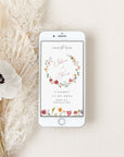 APRIL Digital save the Date Flowers