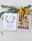 JUNE Wildflower Wedding Invitation Template