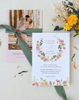 JUNE Wildflower Wedding Invitation Template