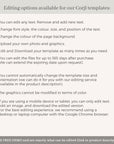 Tropical Wedding Welcome Letter and Itinerary Template
