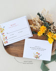 JUNE Floral Wedding Invitation Suite Template