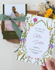 CHLOÉ Floral Save the Date Template with Photo