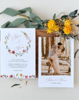 APRIL Floral Wedding Invitation Set Template