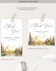 ARNA Printable Thank You Tags Mountain Theme