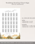 ARNA Printable Mountain Wedding Seating Chart Template