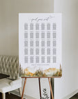 ARNA Printable Mountain Wedding Seating Chart Template