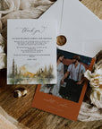 ARNA Fall Mountain Wedding Thank You Card Printable