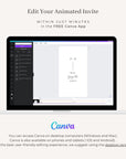 LAURA Animated Wedding Invitation Video Template - White