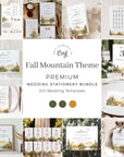 ARNA Fall Mountain Wedding Stationery Bundle