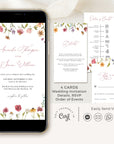 APRIL Digital Wedding Invitation Flower Design